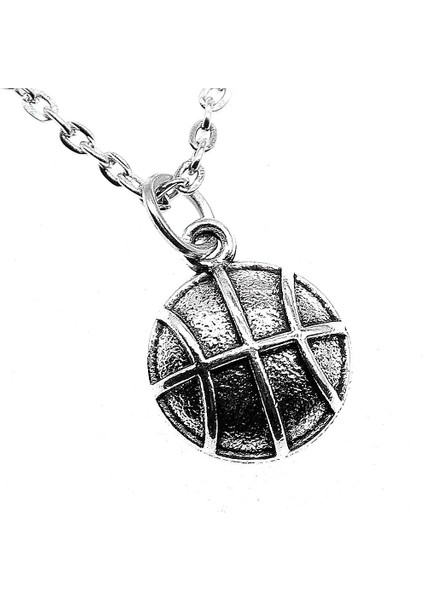 Wyısywg 1 Adet Metal Zincir Kadın Basketbol 17X11MM Kolye (Yurt Dışından)