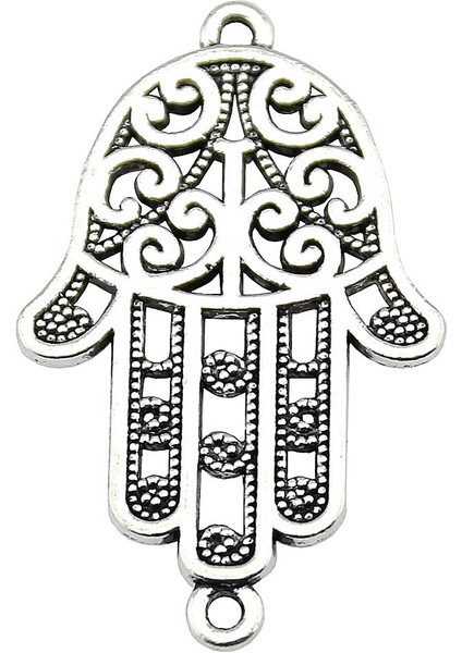 Wyısywg 4 Adet Konnektör Malzemeleri Takı Çift Bilezik Kadınlar Hamsa El Konnektörü Kolye (Yurt Dışından) fiyatları