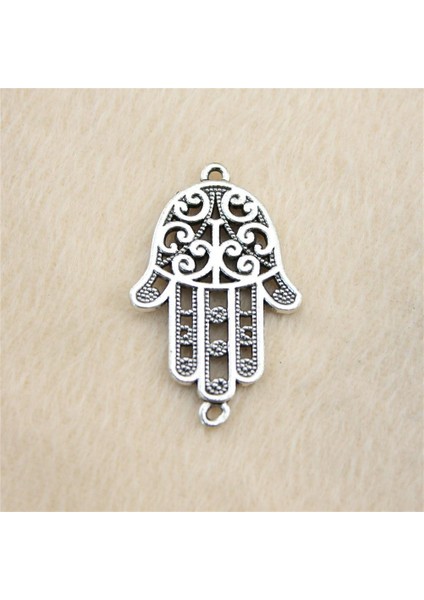 Wyısywg 4 Adet Konnektör Malzemeleri Takı Çift Bilezik Kadınlar Hamsa El Konnektörü Kolye (Yurt Dışından) fırsatları