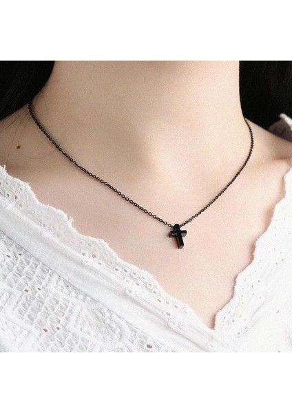 Basit Kadın Paslanmaz Çelik Zincir Çapraz Kadınlar Casual Takı Kolye (Yurt Dışından) modelleri