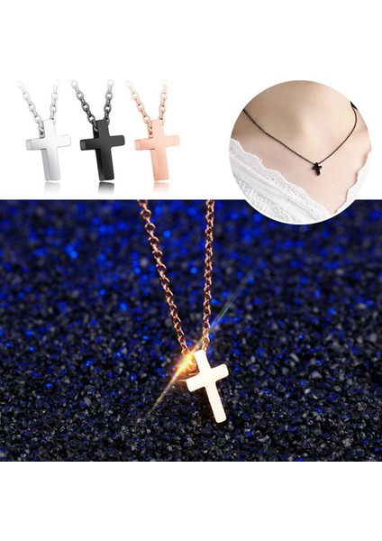 Basit Kadın Paslanmaz Çelik Zincir Çapraz Kadınlar Casual Takı Kolye (Yurt Dışından) fırsatları