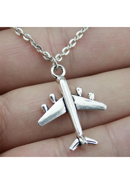 Wyısywg 1 Adet Metal Zincir Erkek Moda Uçak 27X21MM Kolye (Yurt Dışından) fırsatları