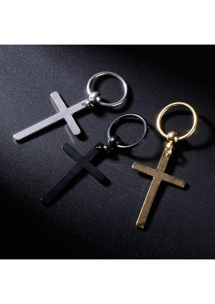 Punk Küpe Çapraz Dangle Kadın Erkek Charms Takı Kadın Erkek Moda Kişilik Kolye (Yurt Dışından)