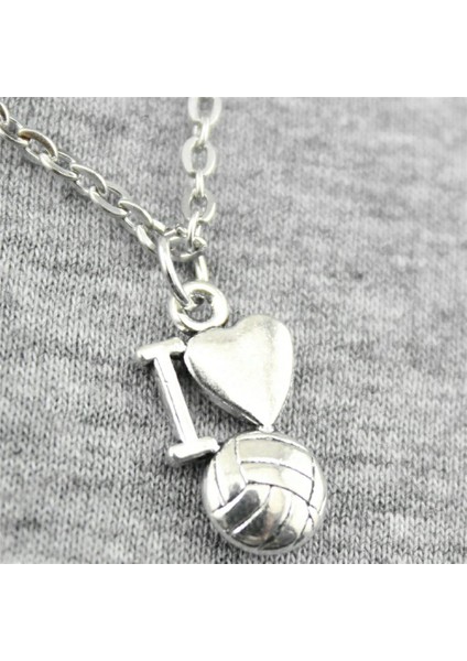 Wyısywg 1 Adet Metal Zincir Vintage El Yapımı Ben Kalp Voleybol 16X9MM Kolye (Yurt Dışından) modelleri