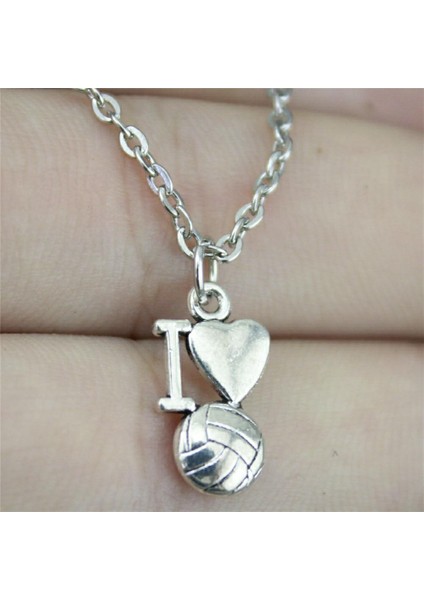 Wyısywg 1 Adet Metal Zincir Vintage El Yapımı Ben Kalp Voleybol 16X9MM Kolye (Yurt Dışından) fırsatları