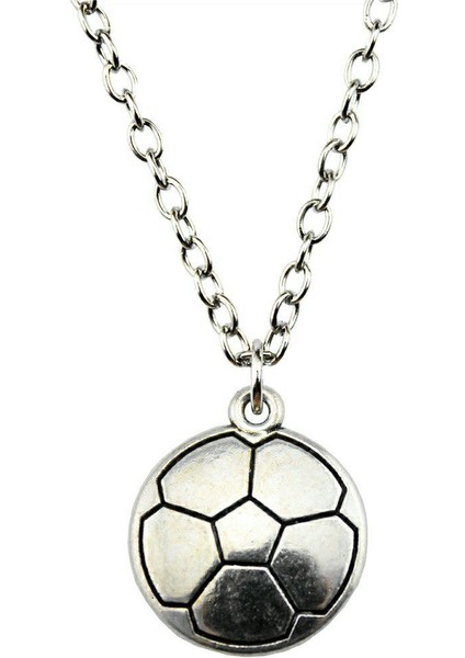 Wyısywg 1 Adet Metal Zincir Kadın Takı Futbol 22X19MM Kolye (Yurt Dışından)