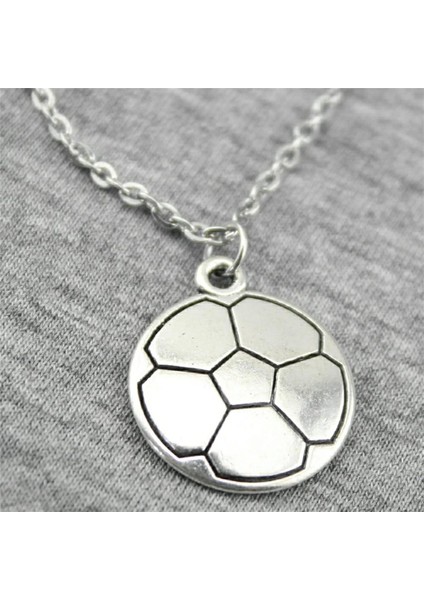 Wyısywg 1 Adet Metal Zincir Kadın Takı Futbol 22X19MM Kolye (Yurt Dışından) modelleri