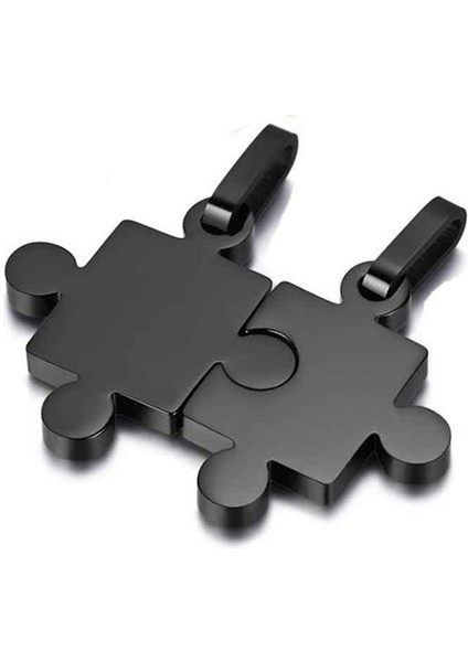 Sevgililer Yapboz Şekilli Titanyum Çelik Unisex Için Kolye (Yurt Dışından) fiyatları