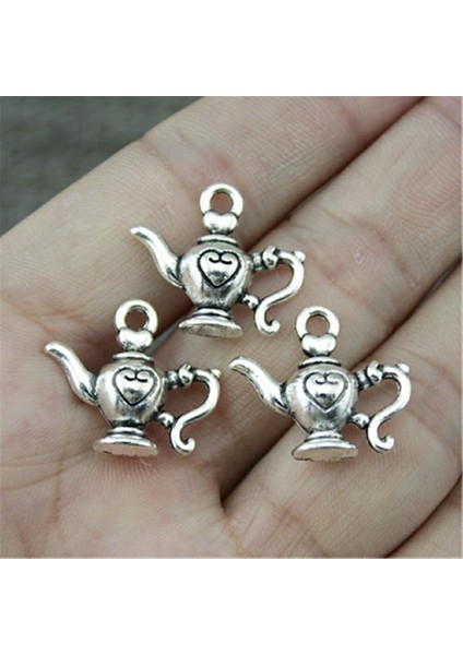 Wyısywg 6 Adet Charm Metal Charms Çaydanlık 21X19MM Takı Bulgular Bileşenleri Için Malzemeleri B10472 Kolye (Yurt Dışından) modelleri