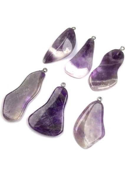 Düzensiz Ametist Charms Aşk Küpe Zanaat Takı Yapımı Için Romantik Kolye (Yurt Dışından) fiyatları