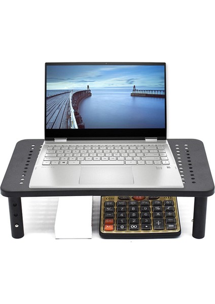 Mesh Platformu ile Monitör Stand Yükselticisi Ergonomi Metal 3 Yükseklik Ayarlanabilir (Yurt Dışından)