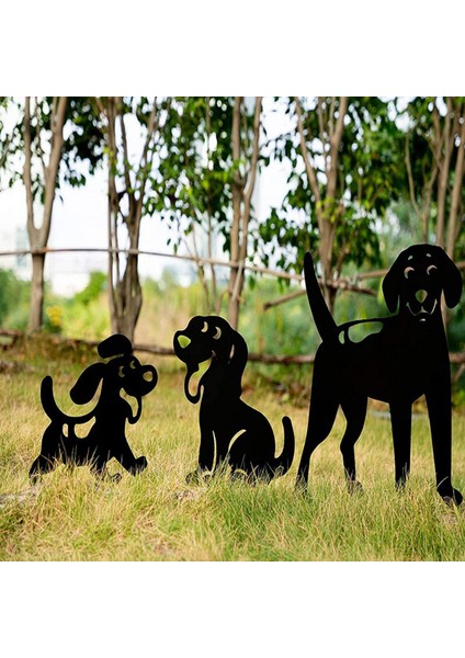 Köpek Siluetleri Çim Açık Kapalı Dekor Için Aksesuar Süsler (Yurt Dışından) fırsatları