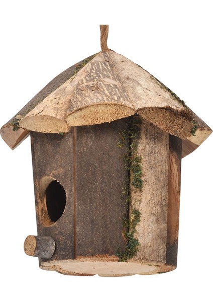 Asılı Ahşap Kuş Yuvası Süslemeleri Bahçe Için Kuş Evi (Yurt Dışından)