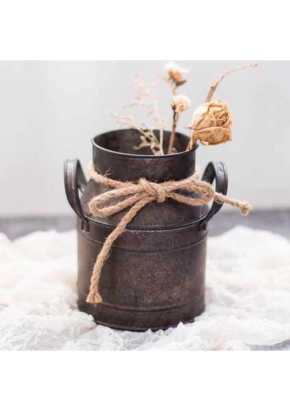 Dekoratif Kova Saksı Retro Çiçek Vazo Bahçe Bitki Flowerpot (Yurt Dışından)