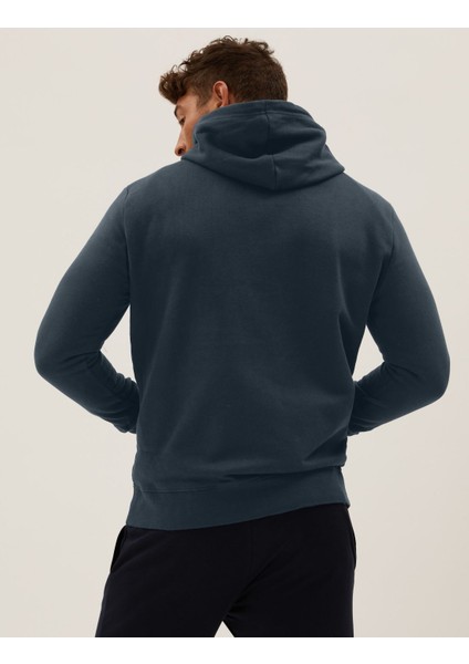 Marks & Spencer Saf Pamuklu Kapüşonlu Sweatshirt