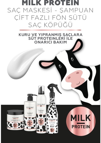 Milk Protein Şampuan Silikonsuz 500 ml