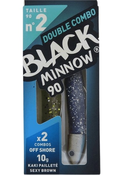 Black Minnow BM90/2 BM774 Double Combo Offshore 10 gr - Sexy Brown+K. Paillete fiyatları