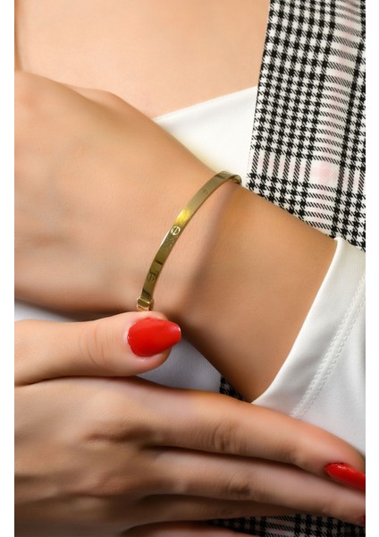 Kilitli Kelepçe Bilezik 14 Ayar A066146