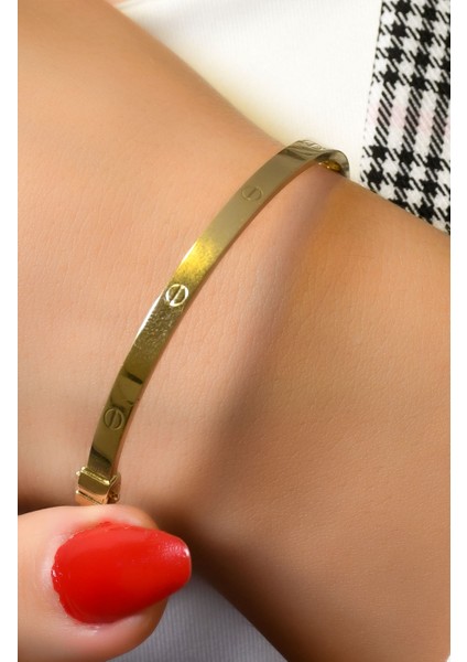 Kilitli Kelepçe Bilezik 14 Ayar A066146 fiyatları