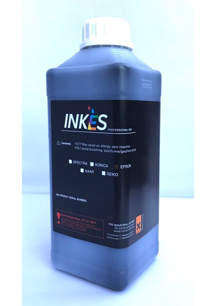 Eco Pro/s Eco Solvent Inkjet Black Epson Baskı Mürekkebi 1lt