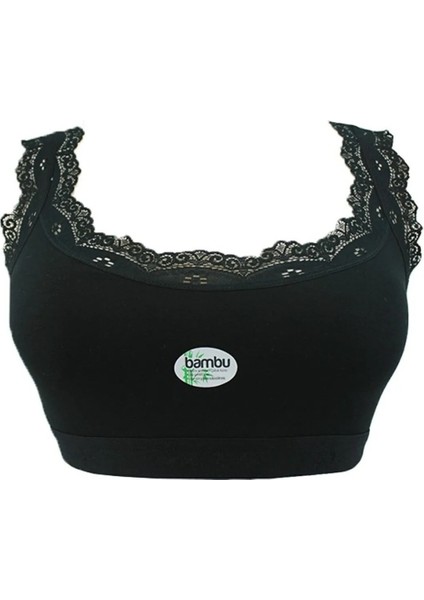 Kadın Pamuklu Dantelli Içi Pedli Toparlayıcı Toplayıcı Büyük Beden Ribana Kalın Askılı Sütyen fiyatları