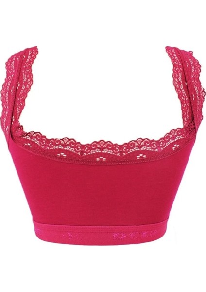 Kadın Pamuklu Dantelli Içi Pedli Toparlayıcı Toplayıcı Büyük Beden Ribana Kalın Askılı Sütyen fiyatları