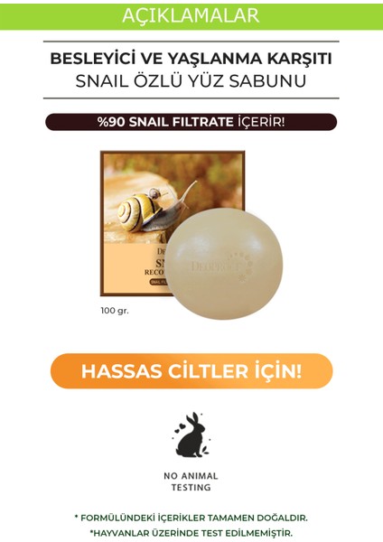 Salyangoz Özlü Aydınlatıcı, Besleyici ve Yüz Sabunu 100G fırsatları