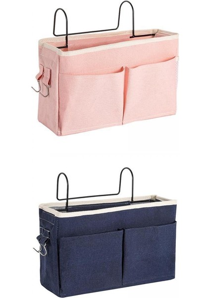 2x Başucu Caddy Dolap Depolama Organizatör Çanta Tutucu (Yurt Dışından)