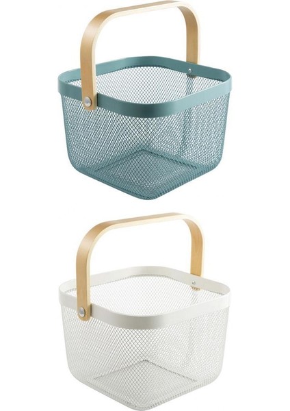 Ahşap Saplı 2x Depolama Çok Işlevli Pratik (Yurt Dışından)