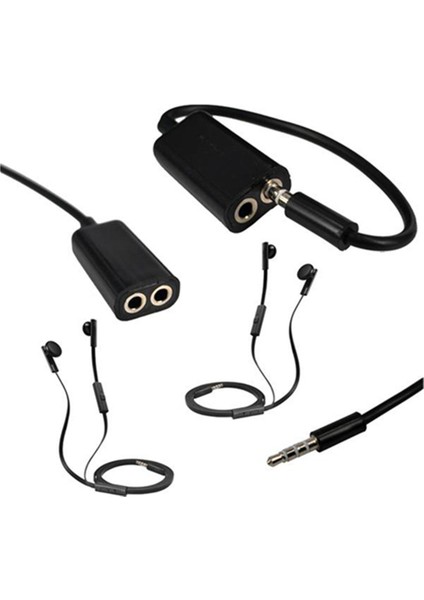 3.5 mm. Kulaklık Mikrofon Stereo Ses Ayırıcı Adaptör Kablo Kablosu (Yurt Dışından)