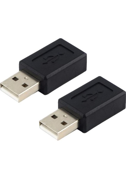 2 Parça USB 2.0 Tip-A Erkek-Mikro USB Pın Dişi Fiş Adaptör Dönüştürücü (Yurt Dışından)