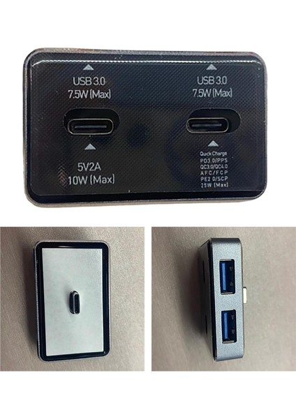 Us Hub Adaptör Splitter Konsol Adaptörü Us Genişletici Model Y, B İçin Uyuyor (Yurt Dışından)