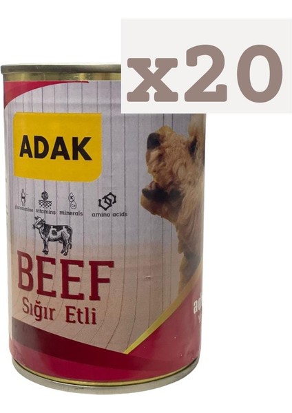 Sığır Etli Yetişkin Köpek Konservesi 415 Gr. x 20