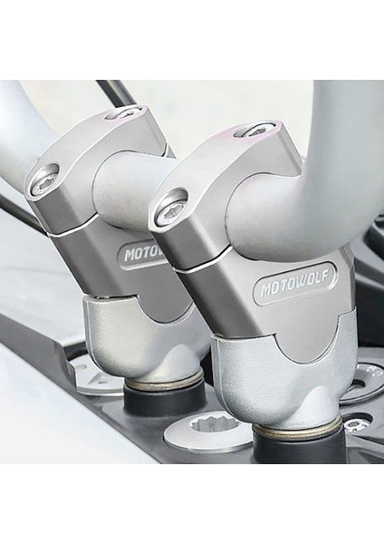 2pcs Evrensel Motosiklet Cnc Alüminyum Taliz Tuvarı Yükselti Montaj Kelepçesi Adaptörü 22MM (Yurt Dışından)