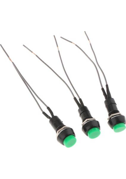 50X10MM Yeşil Yuvarlak Araba Anlık Itme/kapama Anahtarı 2 Pim (Yurt Dışından) fırsatları