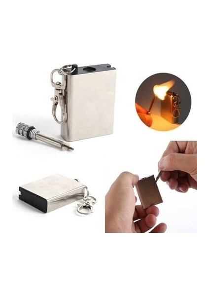 Zippo'lu Kibrit Çakmak Anahtarlık