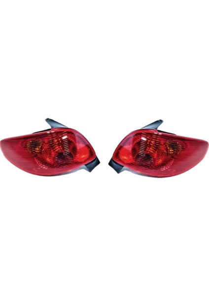 Peugeot 206 Hb Sağ+Sol Arka Stop Lambası Takımı Duysuz 2003--2011