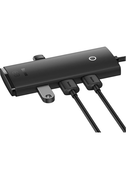 Baseus Lite Series 4 Portlu Type-C To USB 3.0 Hub Adaptör 25CM