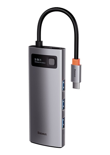 Baseus Metal Gleam Series 5in1 Type-C Hub Adaptör Çoklayıcı