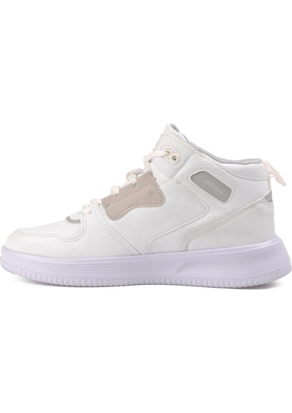 Hill Beyaz-Beyaz Unisex Bilek Boy Sneaker modelleri