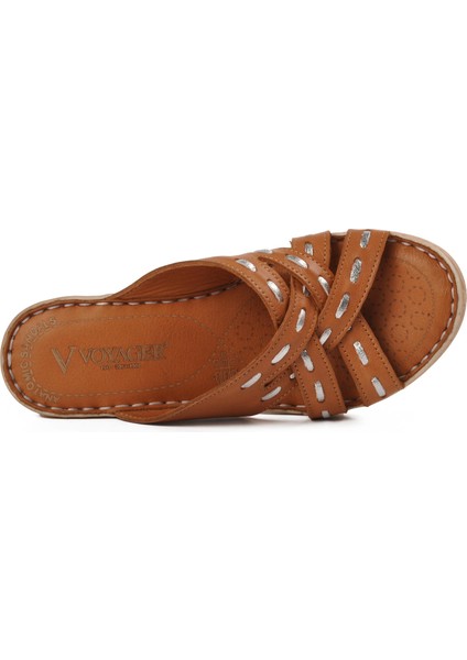 9227 Taba Hakiki Deri Dolgu Topuk Kadın Terlik indirimleri