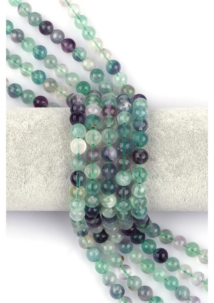 Florit Doğal Taş Dizi 8 mm Küre Kesim