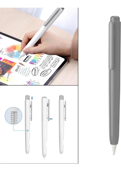 Koruyucu Kılıf Aksesuarları Kit Etki Tutucu Kovan Cilt Kapağı Gri (Yurt Dışından)