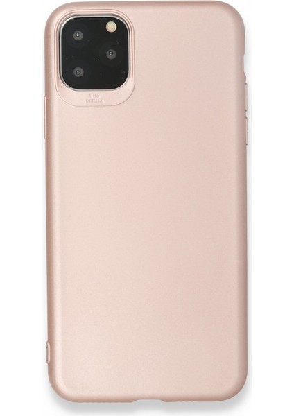 iPhone 11 Pro Kılıf Premium Rubber Silikon - Rose Gold