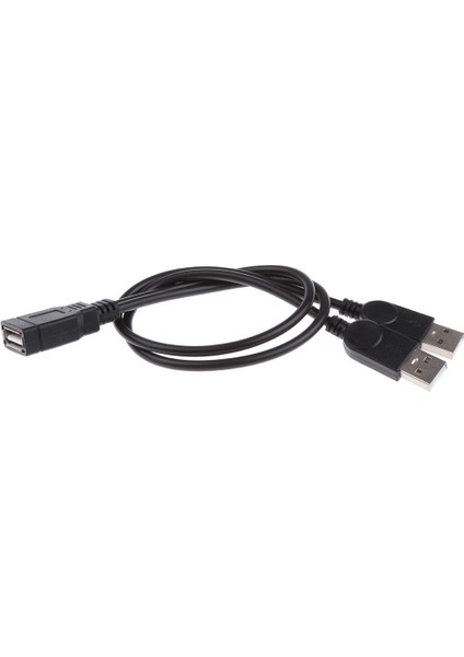 USB Splitter Şarj Veri Kablosu Kadın 2port Erkek (Yalnızca Veri Için) Siyah (Yurt Dışından)