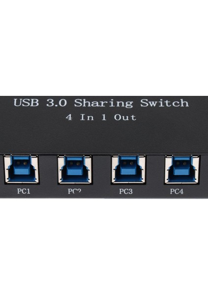 USB 3.0 Paylaşım Seçicileri Switch Kvm 4 Bağlantı Noktası Hub Pc Yazıcısı Siyah (Yurt Dışından)