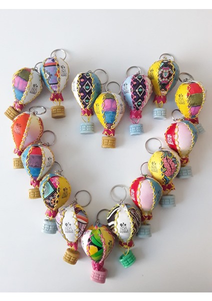 Deri Balon Anahtarlık (10) Adet