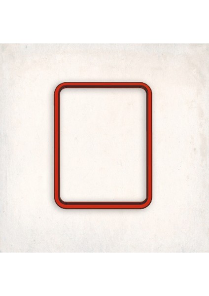 Dikdörtgen Kurabiye Kalıbı Şekillendirici Kopat 8,8 Х 6,6 cm