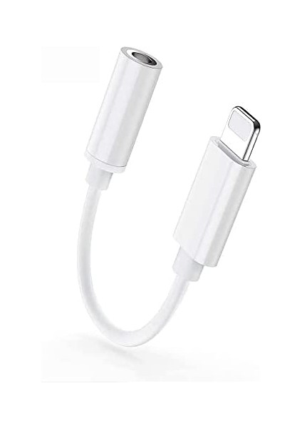 iPhone 14/13/12/11 Serisi Için Lightning To 3.5mm Jack Kulaklık Dönüştürücü Adaptörü Bluettoh Bağlantılı