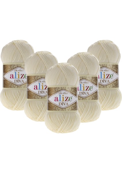 Diva 5'li Paket 5X100 Gr. 01-Krem